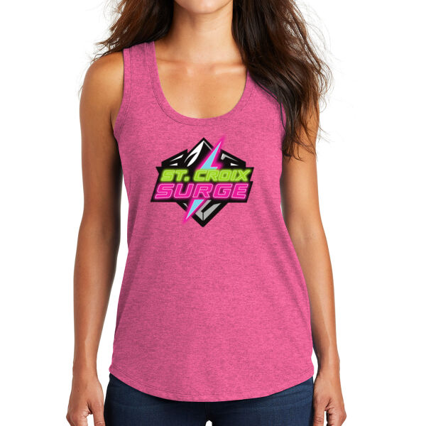 District Women's Perfect Tri Racer Tank - Printed Logo Thumbnail